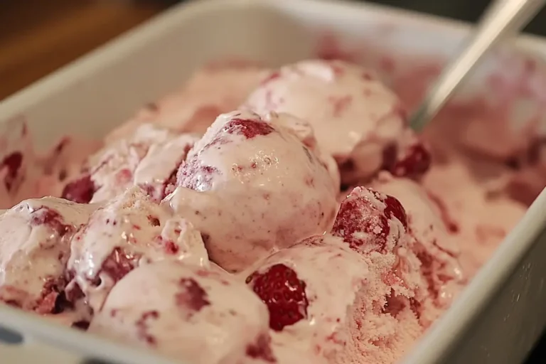Strawberry Vanilla Bean Ice Cream