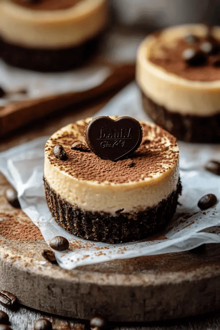 Delicious Mini Espresso Cheesecakes Recipe