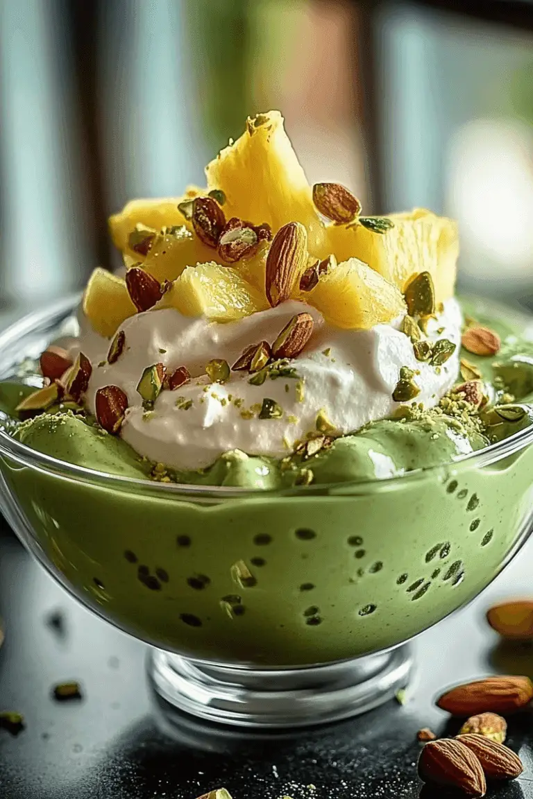 Fluffy Pistachio Pudding Delight