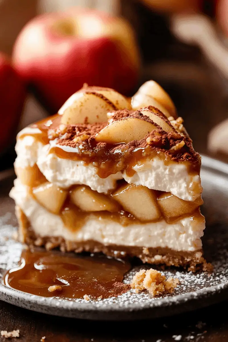 Decadent Salted Caramel Apple Pie Cheesecake Recipe