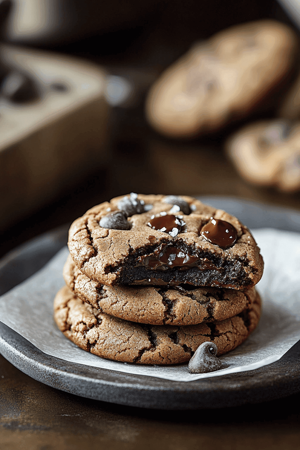 Nutella-Stuffed Chocolate Chip Cookies