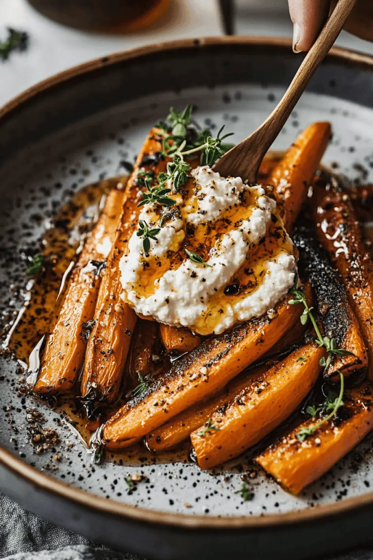 Roasted Carrots with Whipped Ricotta