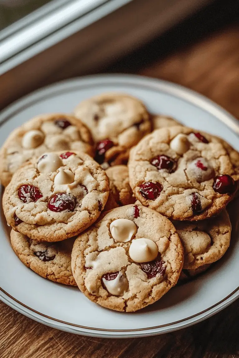 White Chocolate Cranberry Cookies