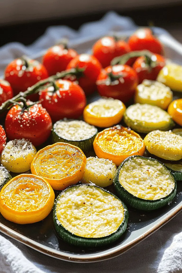 Roasted Garlic-Parmesan Veggies