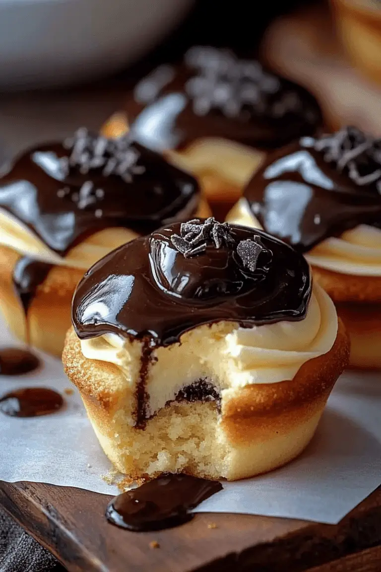 Boston Cream Pie Cupcakes