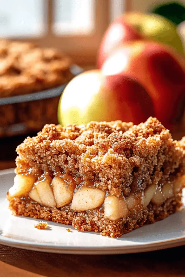 Apple Crumb Cake Slice
