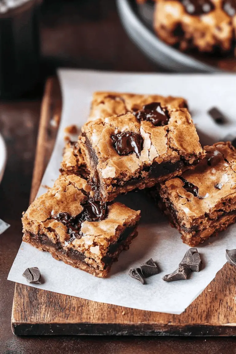 Salted Espresso Chocolate Chunk Blondies