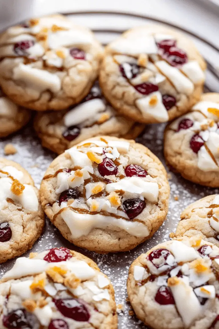 White Chocolate Cranberry Cookies