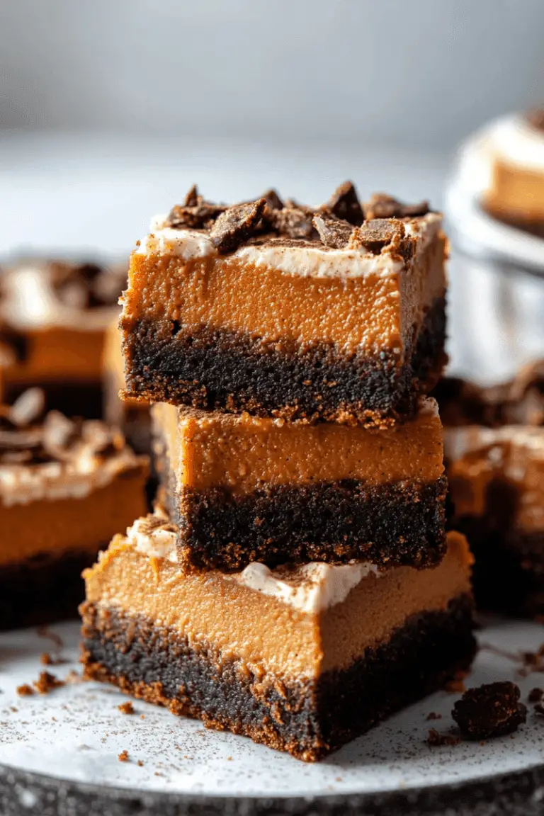 Delicious Gingersnap Pumpkin Pie Bars Recipe