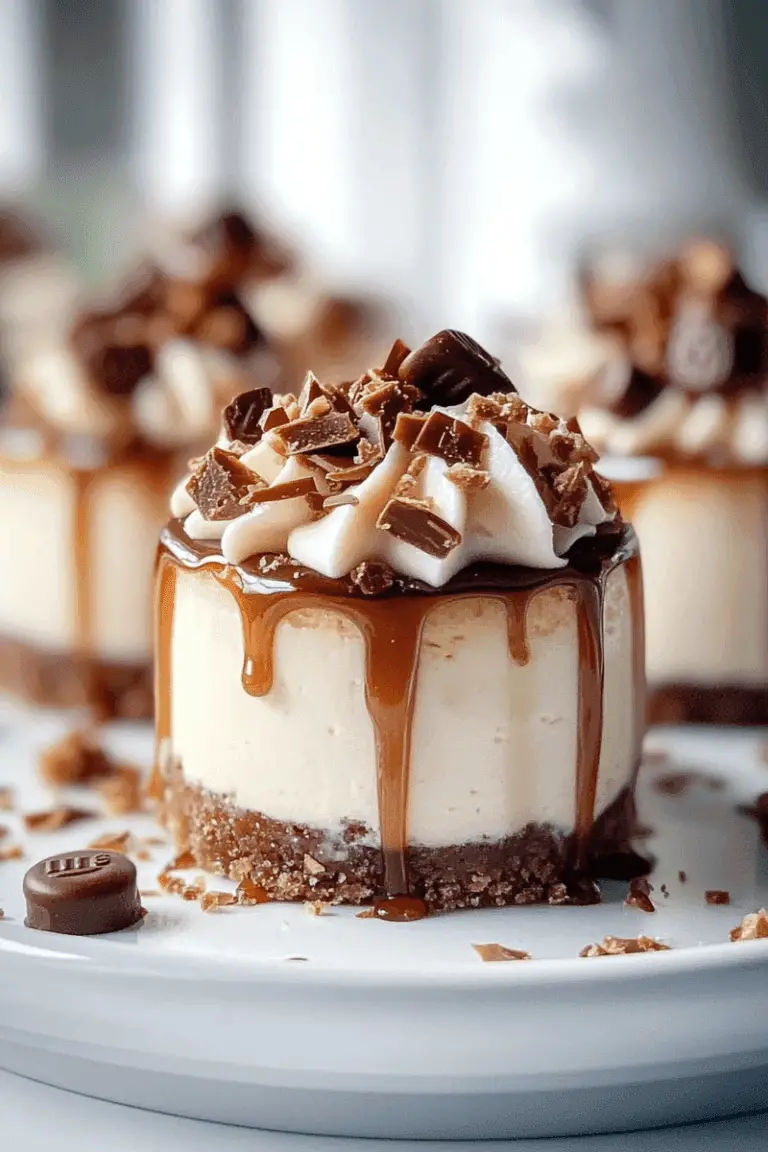 Mini Rolo Cheesecakes