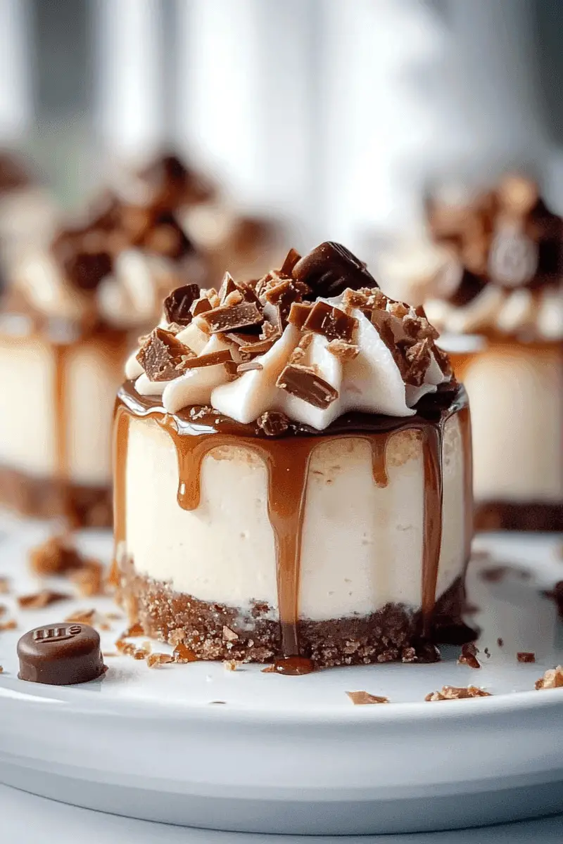Mini Rolo Cheesecakes