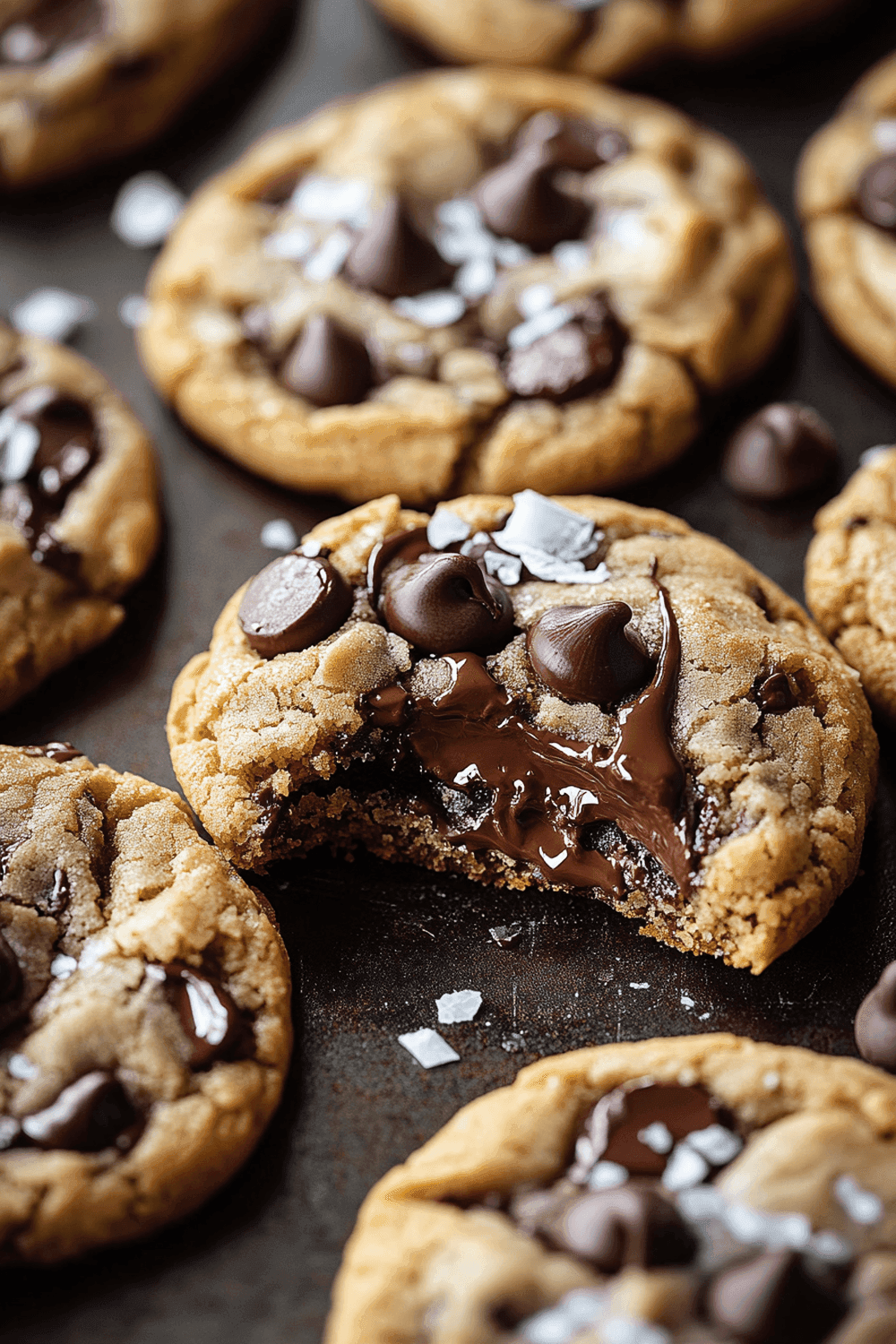 Nutella-Stuffed Chocolate Chip Cookies