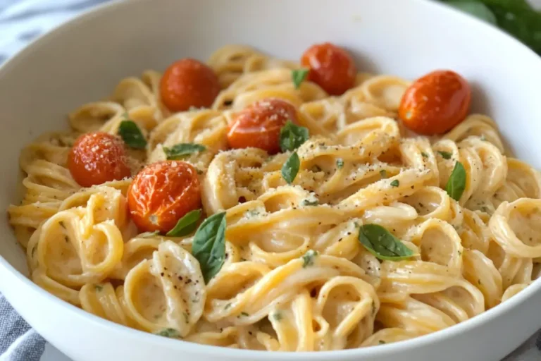 Roasted Tomato and Garlic Ricotta Pasta