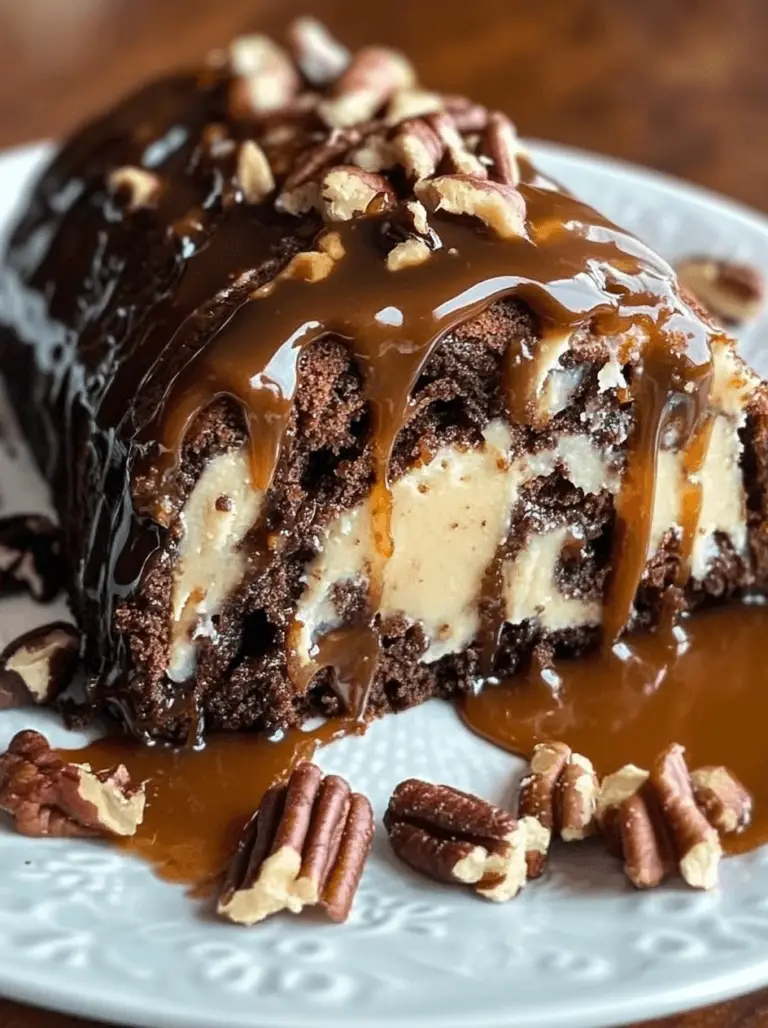 Gooey Chocolate Caramel Turtle