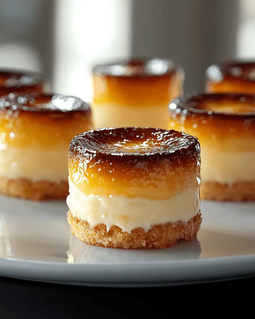 Mini Crème Brûlée Cheesecakes – Decadent Dessert
