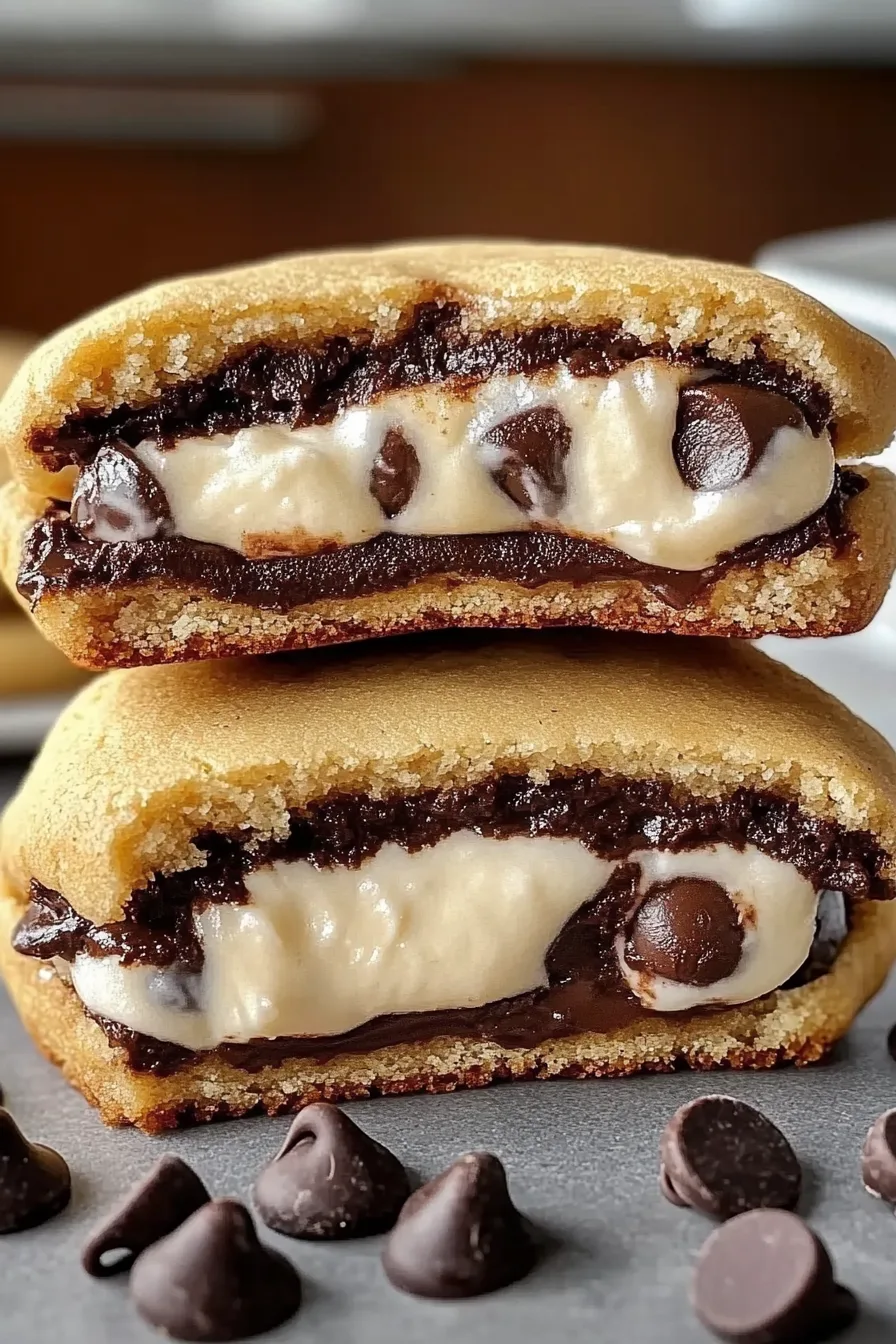 Cheesecake-filled cookies, Chocolate chip 