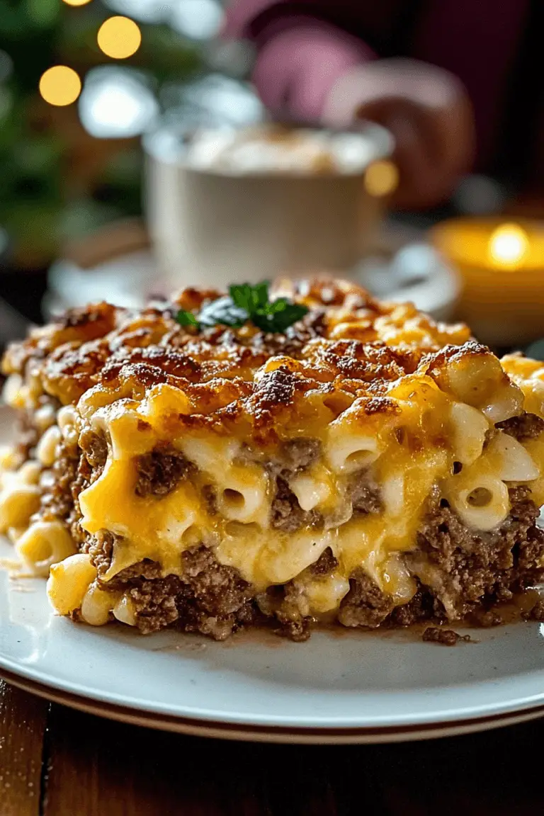 Mac and Cheese Meatloaf Casserole