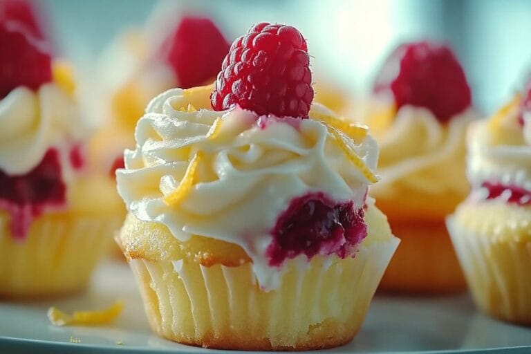 Raspberry Lemon Heaven Cupcakes