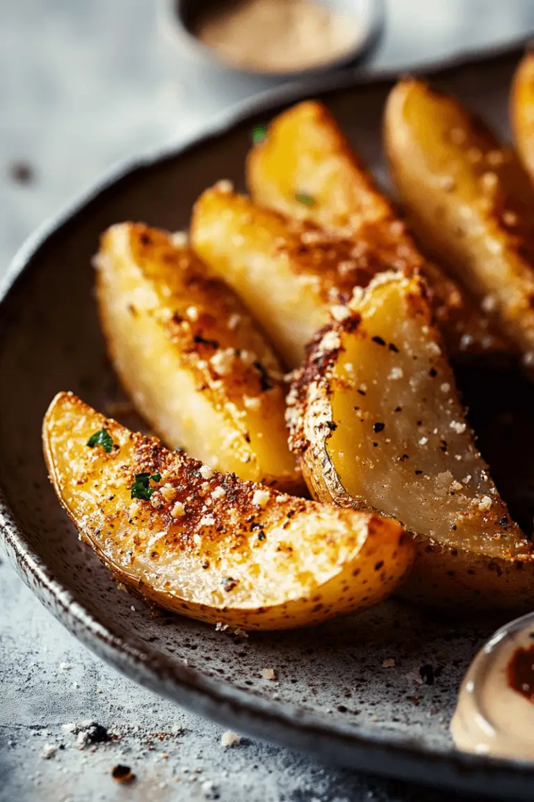 Crispy Oven Baked Potato Wedges