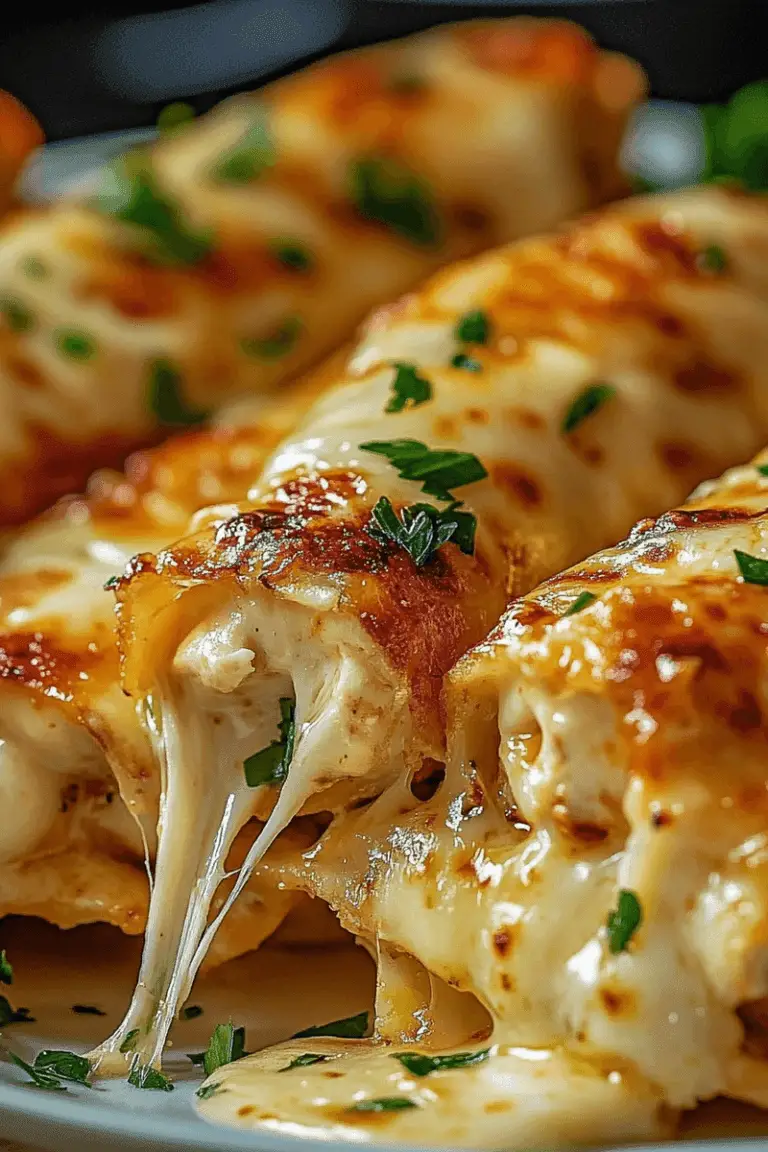 Cheesy Garlic Chicken Wraps Close-Up
