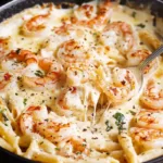 Creamy Mozzarella Shrimp Pasta Recipe