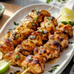 Easy Honey Garlic Chicken Skewers