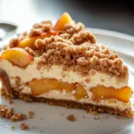 Peach Crumb Cheesecake