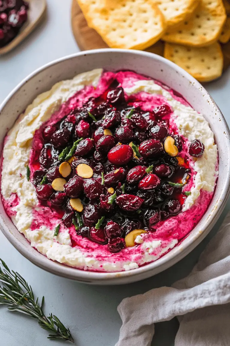 Cranberry Whipped Feta Dip
