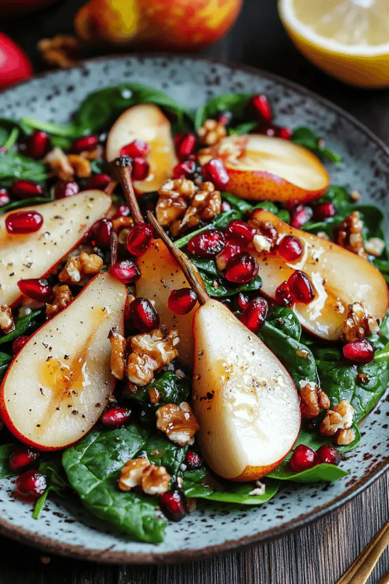 Pear and Pomegranate Salad