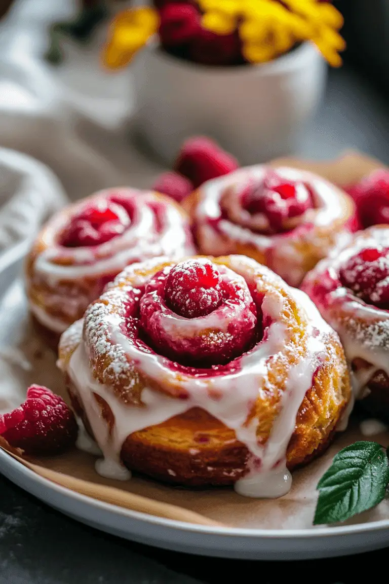 Delicious Raspberry Cinnamon Rolls Recipe