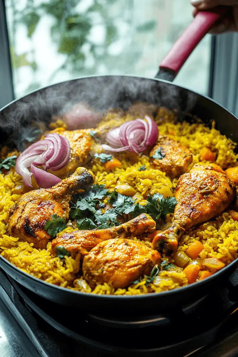 One Pot Turmeric Chicken and Rice