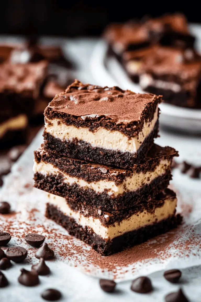 Mocha Cheesecake Brownies