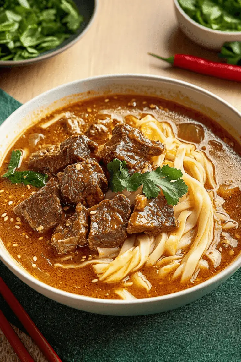 Satay Beef Noodle Soup