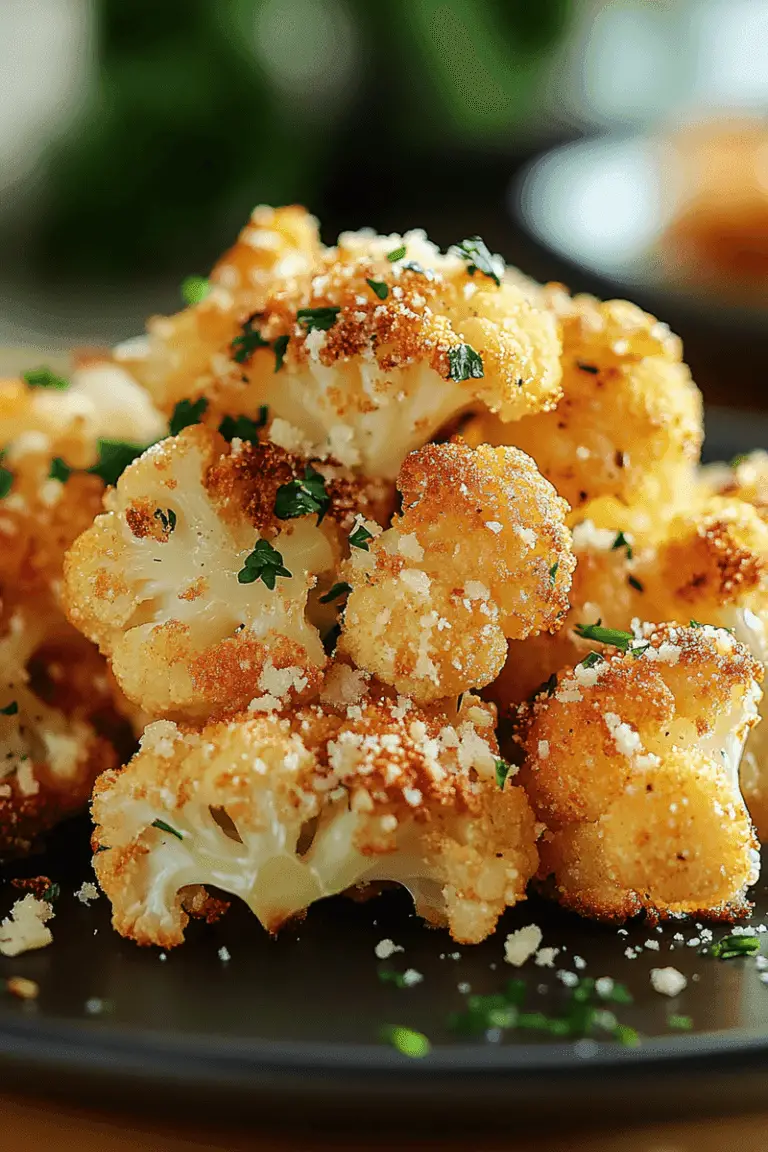 Crispy Parmesan Roasted Cauliflower