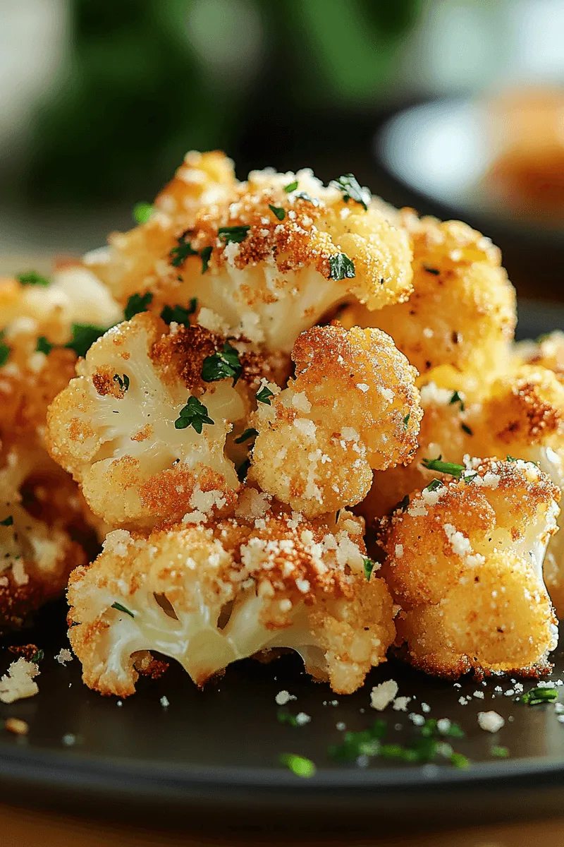 Crispy Parmesan Roasted Cauliflower