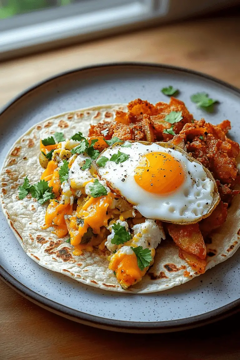 Crispy Potato, Egg & Cheese Taco
