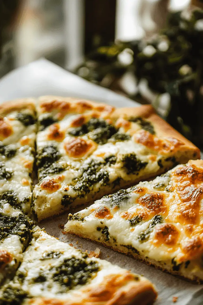 Cheesy Pesto Garlic Bread