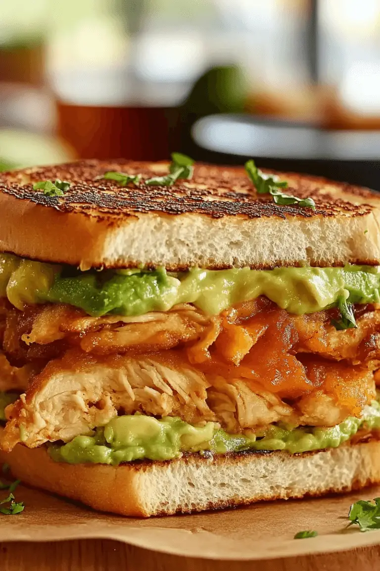 Delicious Chicken Avocado Melt Sandwich Recipe