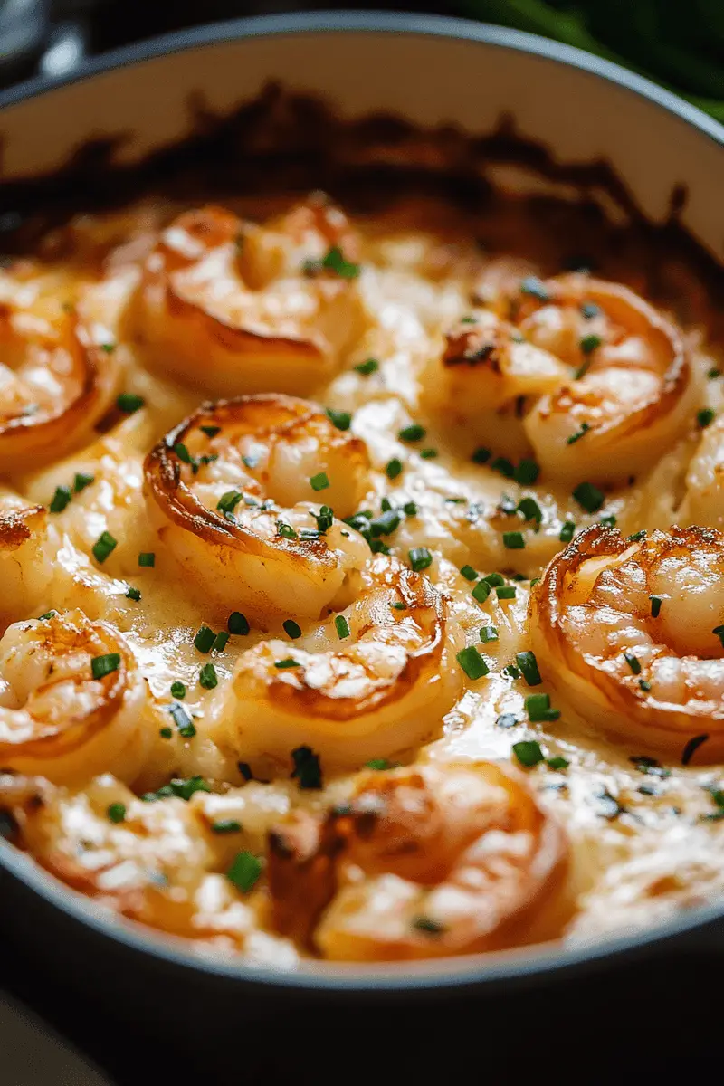 Garlic Shrimp Gratin Dish