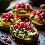 Avocado Toast with Pomegranate Salsa