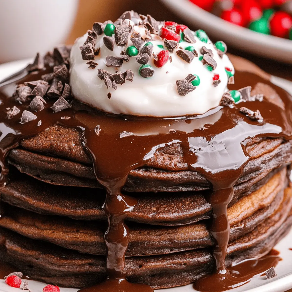 Hot Chocolate Pancakes