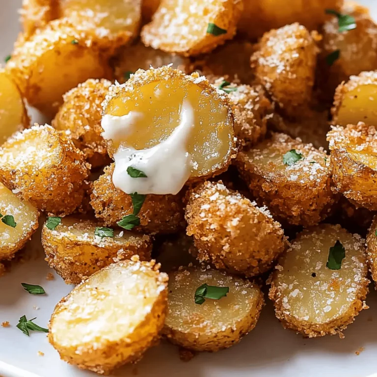 Crispy Parmesan Crusted Baby Potatoes