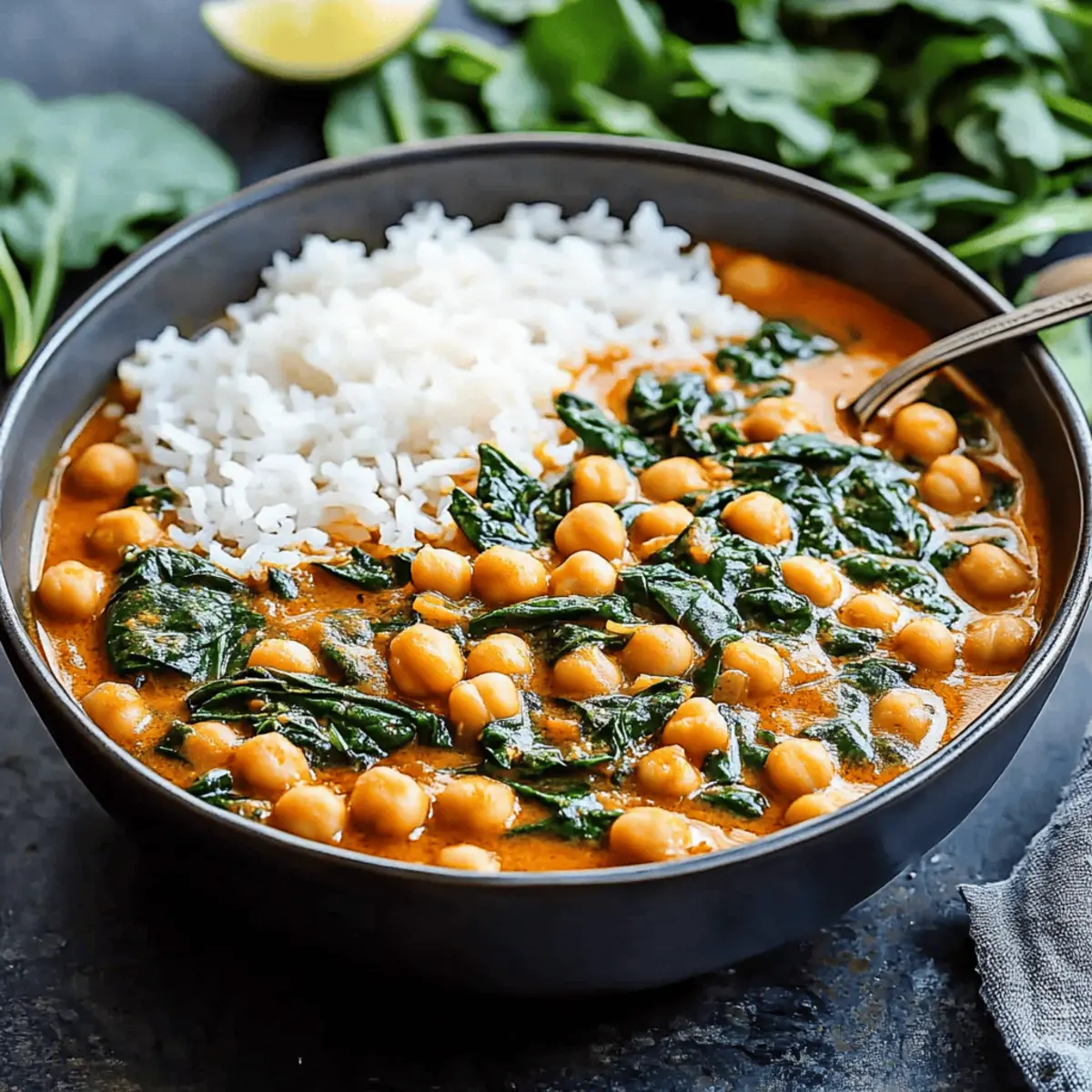 Chickpea Spinach Curry
