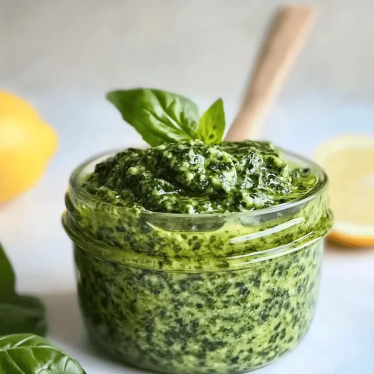Spinach Basil Pesto - One Hundred Dollars a Month