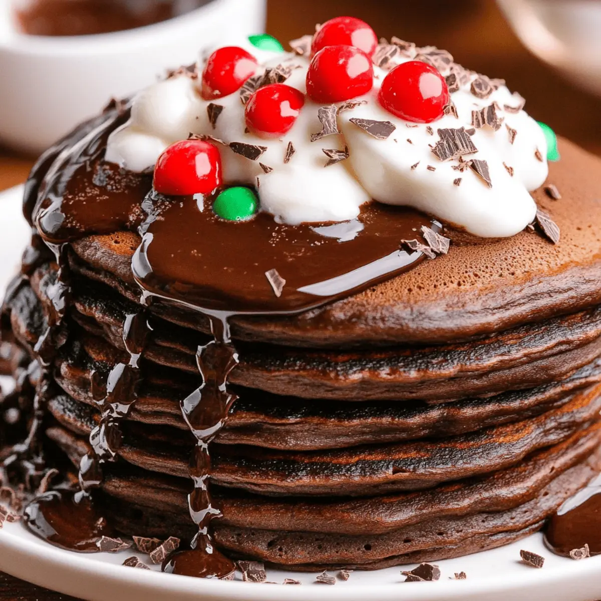 Hot Chocolate Pancakes