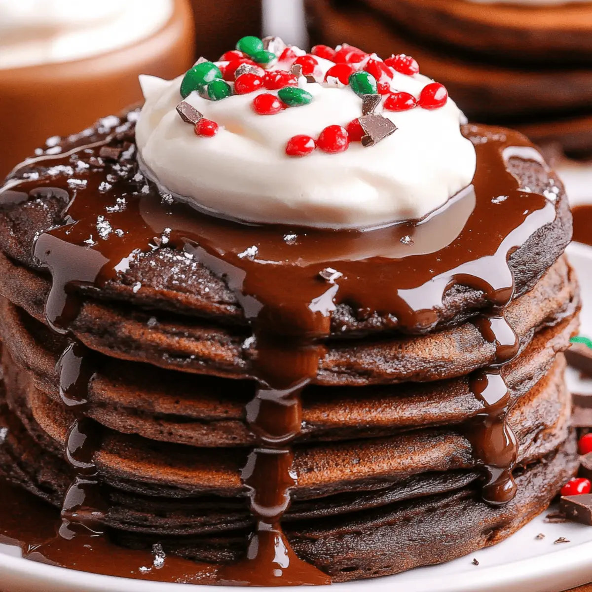 Hot Chocolate Pancakes