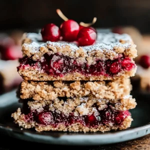 Cherry Crumble Bars