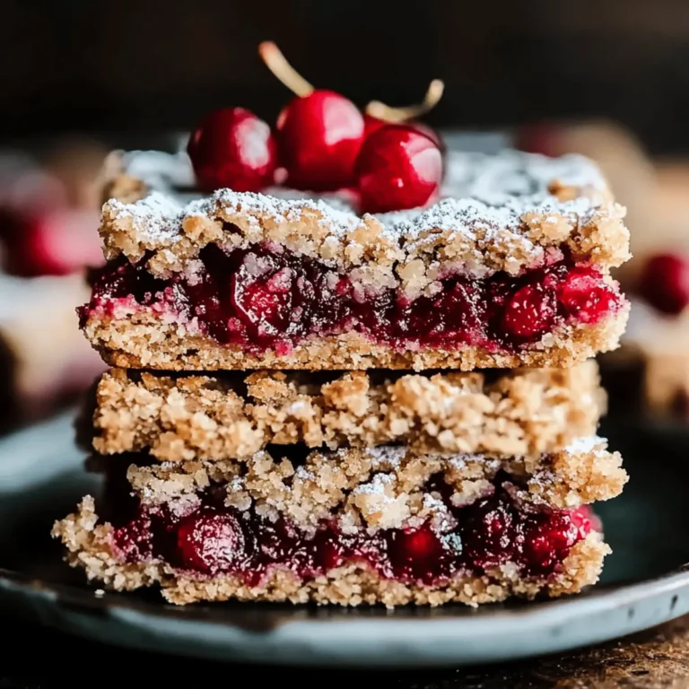 Cherry Crumble Bars