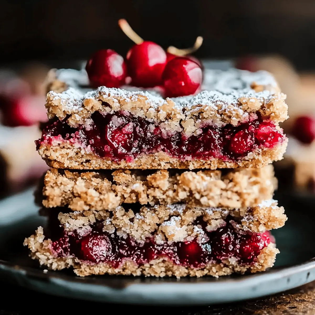 Cherry Crumble Bars