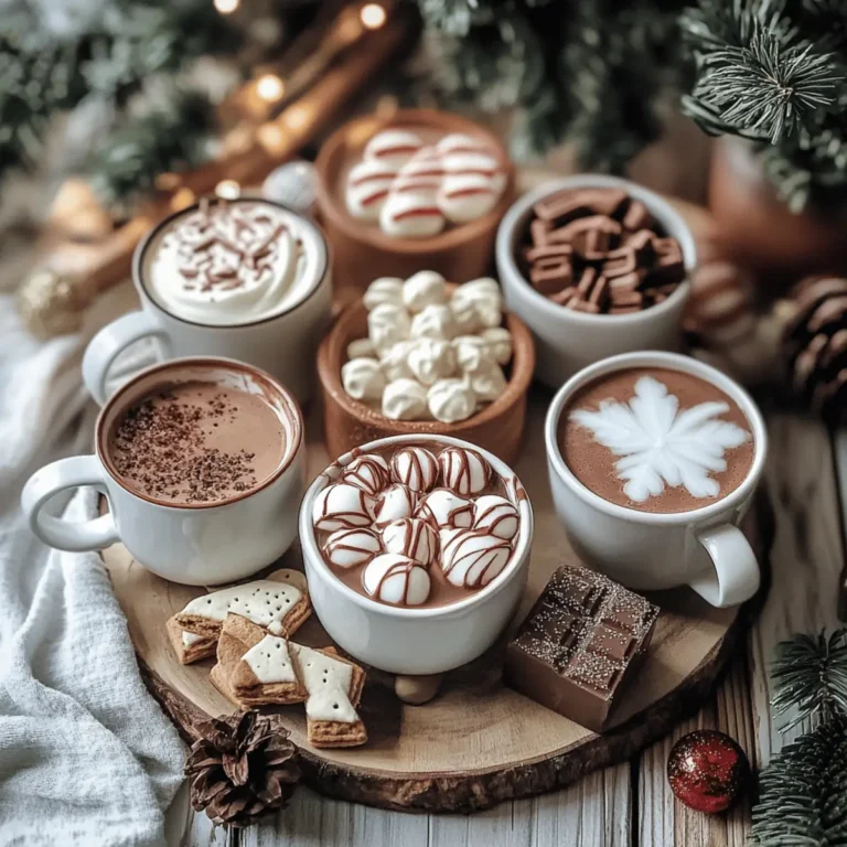 DIY Holiday Hot Chocolate Board for Cozy Gatherings